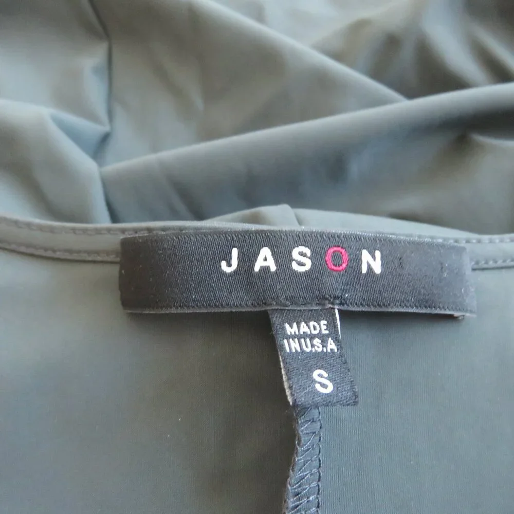 JASON Portofino Pocket Tunic Top in Dark Gray Lagenlook Minimalist - Size S - Picture 15 of 16